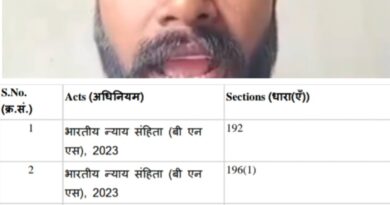 बड़ी खबर,विधायक के खिलाफ सोशल मीडिया पर जहर उगलने वाले वाले युवक पर मुकदमा दर्ज। भाजपा के जिला महामंत्री की तहरीर पर सितारगंज कोतवाली में इन धाराओं में दर्ज हुआ मुकदमा