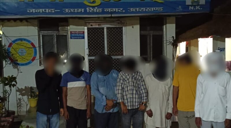 हाईवे पर हुड़दंग और मारपीट करने वाले 08 हुड़दंगियों को किया गिरफ्तार।वायरल वीडियो का लिया संज्ञान, थाना पुलभट्टा पुलिस ने की त्वरित कार्यवाही