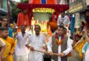 इस्कॉन द्वारा आयोजित महाप्रभु श्री जगरनाथ रथ यात्रा मे शामिल हुऐ रुद्रपुर विधायक शिव अरोरा