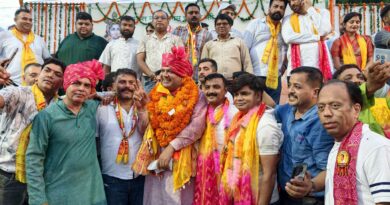 श्रीकृष्ण जन्मोत्सव की भव्य शोभायात्रा का महापौर ने किया स्वागत