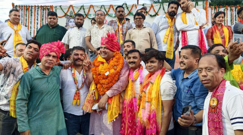 श्रीकृष्ण जन्मोत्सव की भव्य शोभायात्रा का महापौर ने किया स्वागत