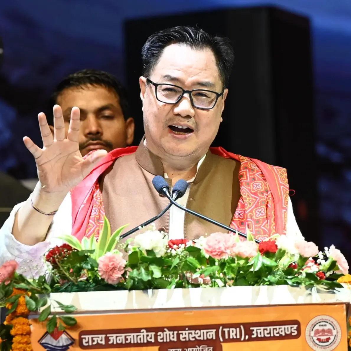 *उत्तराखंड आदि रंगोत्सव में पहुंचे केंद्रीय मंत्री किरेन रिजिजू ने सीएम धामी के नेतृत्व और जनजातीय विकास योजनाओं की सराहा।*