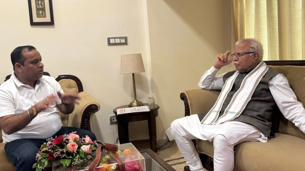 दिल्ली में केंद्रीय शहरी विकास मंत्री खट्टर से मिले चुघ। शहरों में शामिल हुए ग्रामीण को स्वामित्व का अधिकार देने की उठाए मांग