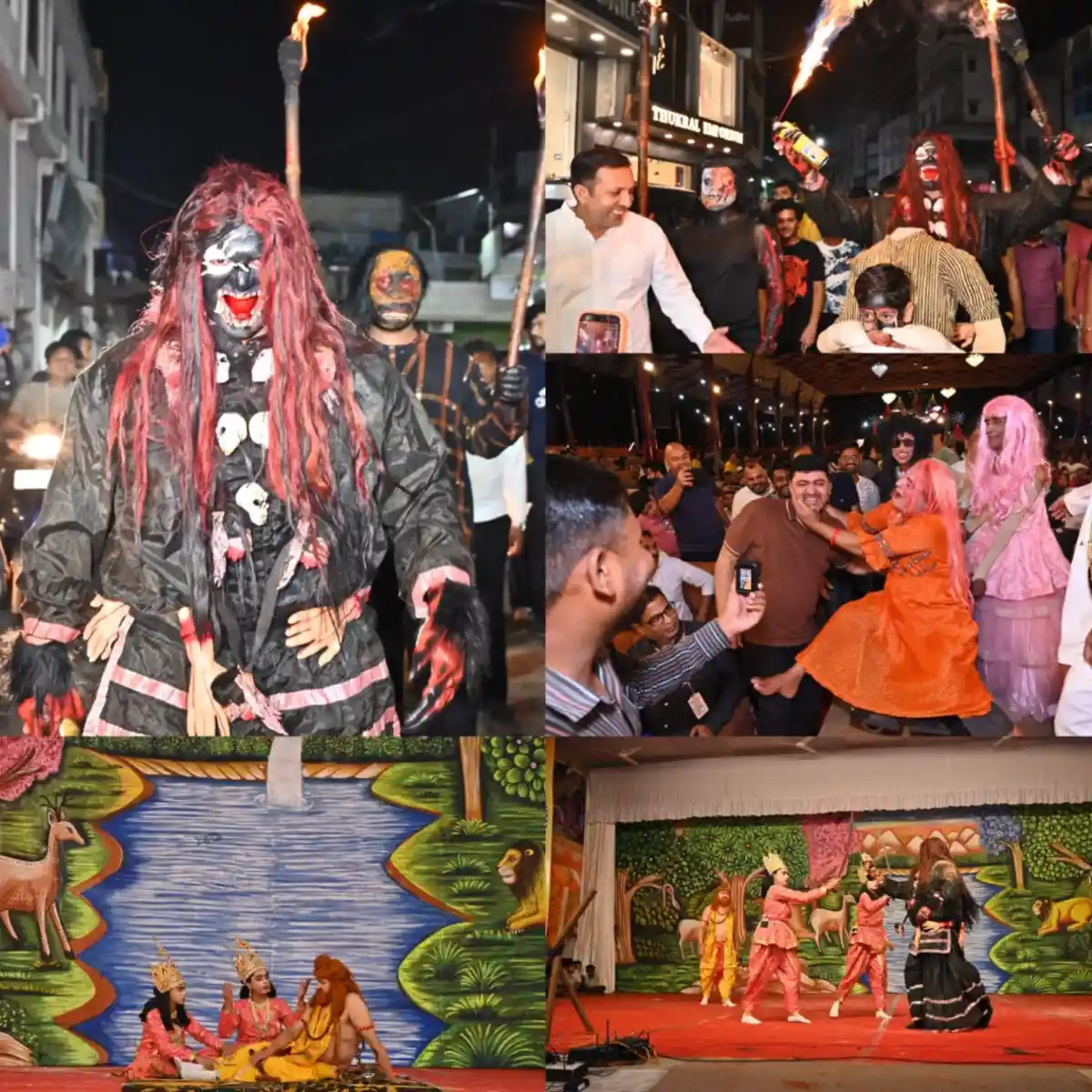 श्रीराम के शौर्य और राम-सीता विवाह के प्रसंगों से सजी तीसरे दिन की रामलीला। ताड़का के खौफ से सहमे बच्चे, 12 राक्षसों का खूंखार दल भी नहीं रहा पीछे