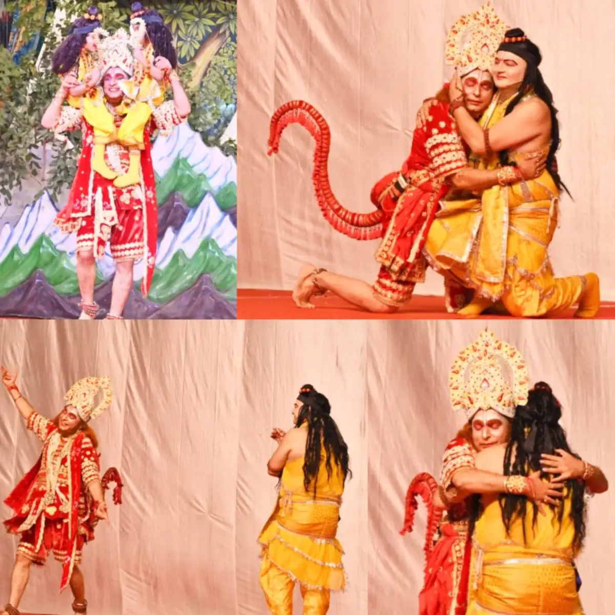 बोले राम से हनुमान- मैं तो अज्ञानी वानर ठहरा, प्रभु को पहचाननें में देर हो गयी, परन्तु आप तो सर्वज्ञ थे… आपनें अपनें अनादि भक्त हनुमान को पहचाननें में ईतनी देर क्यों कर दी प्रभु… राम–हनुमान महामिलन ने किया भावविभोर, बाली वध तक की लीला का प्रभावशाली मंचन